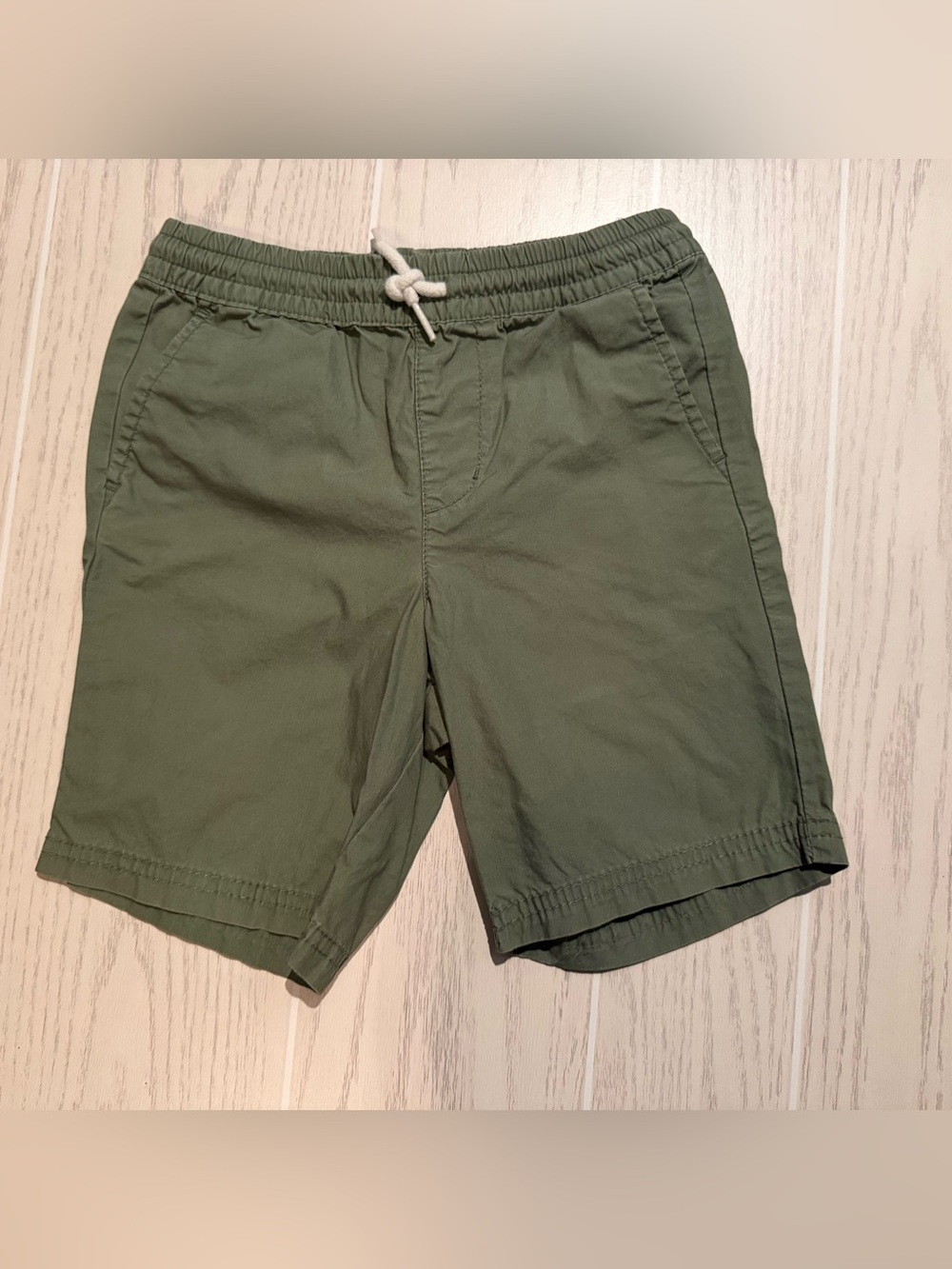 Old Navy Shorts Boys 5T Khaki Green Gray Pull On Drawstring 3pc Bundle - Picture 7 of 14